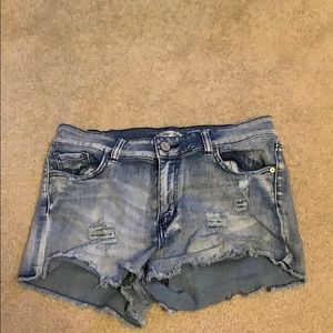 Denim shorts